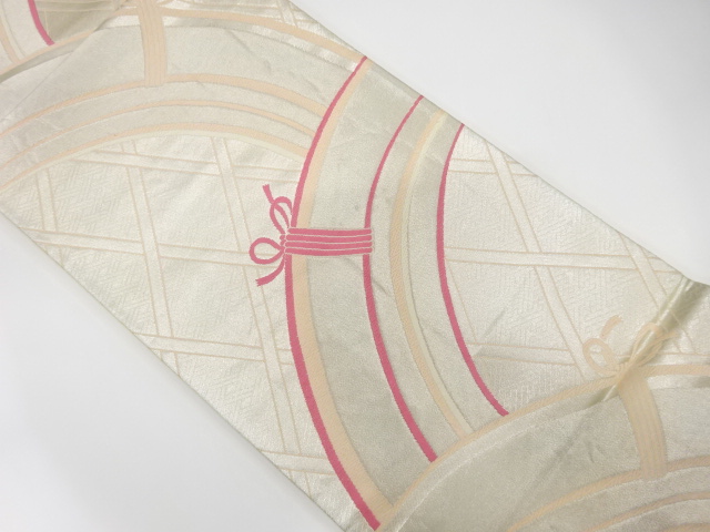 アンティーク　光悦垣模様織り出し袋帯（着用可）